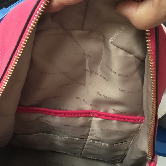 Michael Kors hot pink backpack